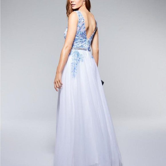 Say Yes to the Prom Embellished Embroidered Gown - Picture 4 of 10